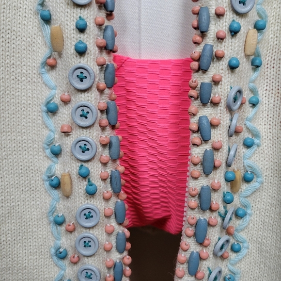 Storybook Knits Coastal Cardigan / Beach Swim Coverup Size Large - Picture 4 of 13